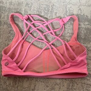 GUC Lululemon athletica free to be wild pink bra